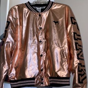 Euc PINK bomber jacket